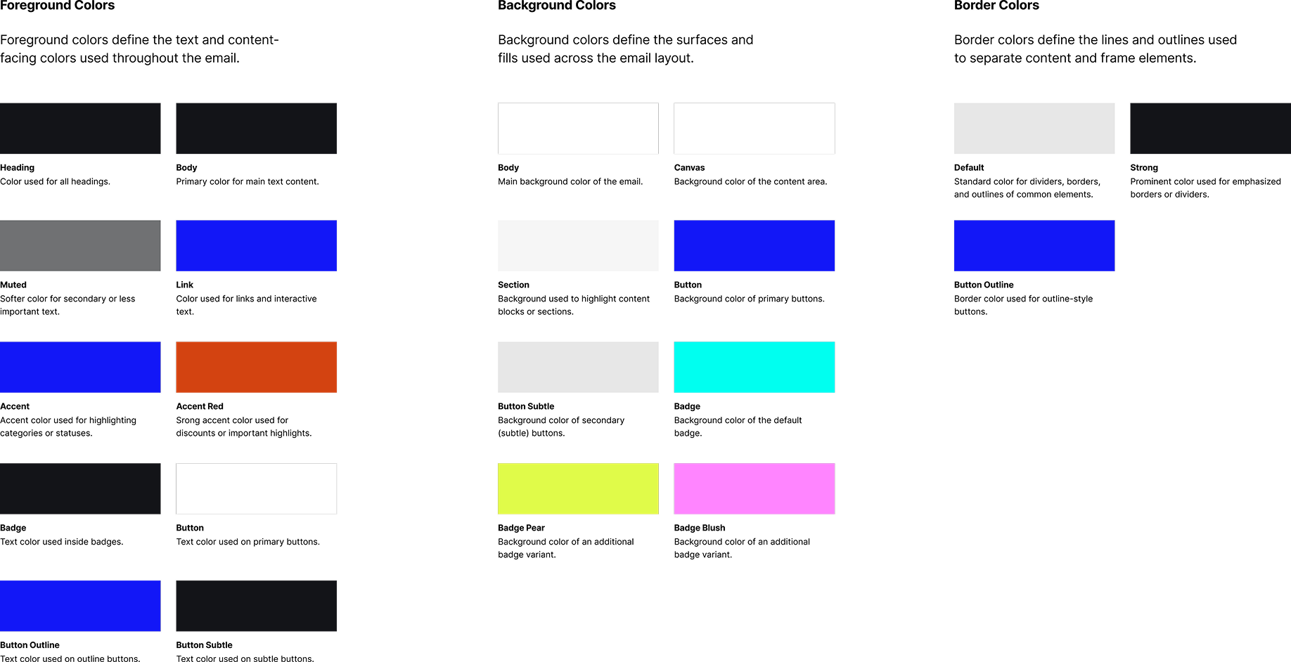 Simple color system